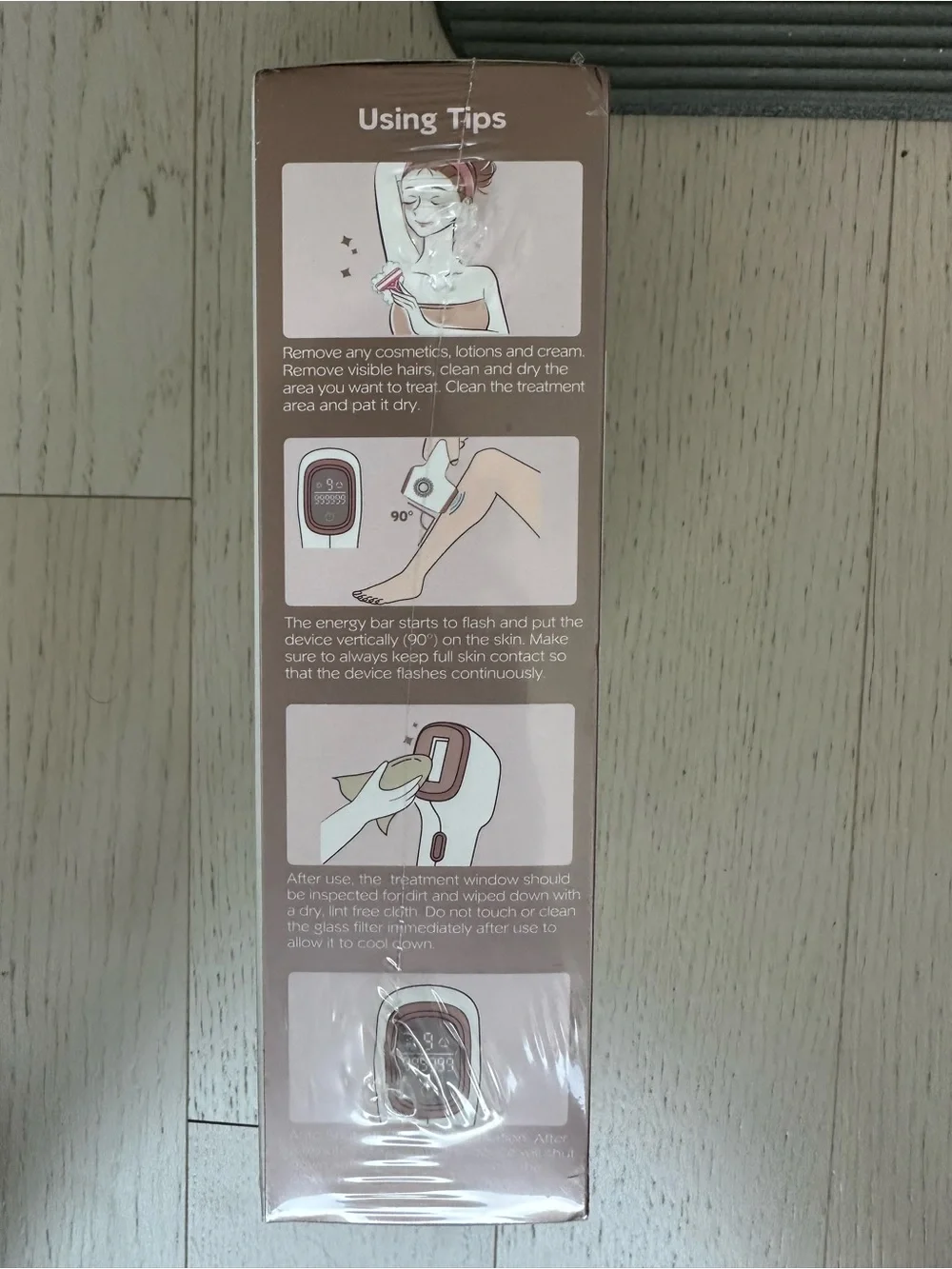 White & Rose Gold IPL Hair Removal Device — At-Home Permanent Reduction